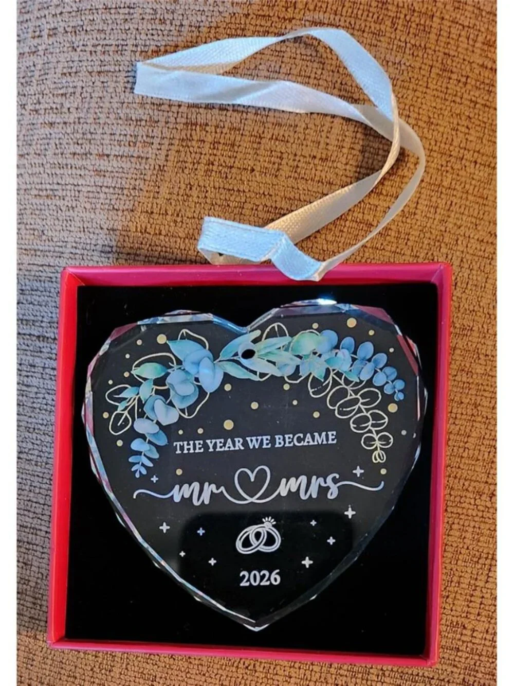 Wedding Gifts, Crystal Glass Mr and Mrs Gift Bridal Shower Gifts, Just Married